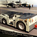 US Navy Flight Deck Tractor AS32A papercraft